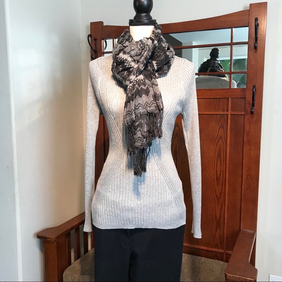 Lane Bryant Sweaters - NWOT Lane Bryant Metallic Ribbed Sweater